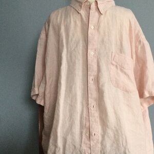 NWOT JCrew Short Sleeve Baird McNutt Irish linen shirt